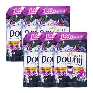 [다우니]다우니 섬유유연제 생화향기 미스티크 리필 1.35L x6