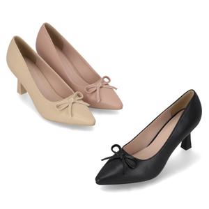 [정상가 139,000원] 엘칸토 여성 리본 펌프스 7cm LCWD95I613