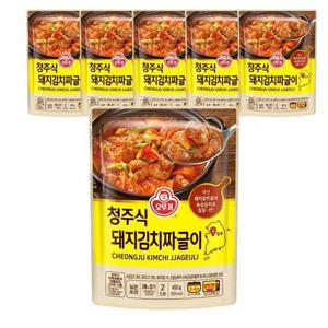 오뚜기 청주식 돼지 김치짜글이 450g X 6개 즉석 간편국