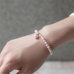 [바이데이지]0SB0112 로잘린 핑크 담수진주 팔찌