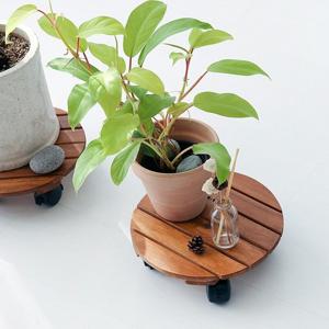 마켓비 AKASI 이동식 화분받침 아카시아