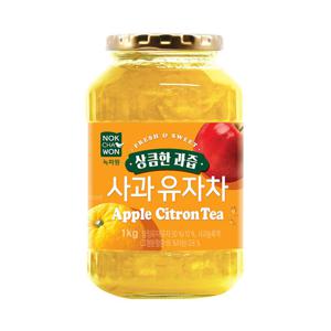 [녹차원] 상큼한 사과과즙 유자차 1kg