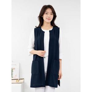 [모슬린]엄마옷 베이직 라운드 조끼 MQG121624 마담 미시 중년여성 빅사이즈 할머니옷 50대 60대 70대