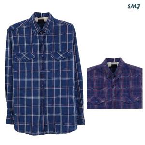 SMJ1361 남자 청남방 긴팔 남성 데님 셔츠 남방 봄 가을