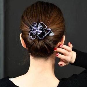 [RG31N0R4]네잎 큐빅집게핀 반묶음헤어핀 올림머리집게핀