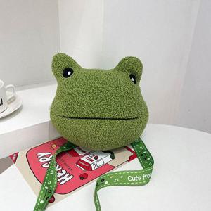 수납가능 귀여운 개구리 인형 크로스백 가방 (WE6BDC3)