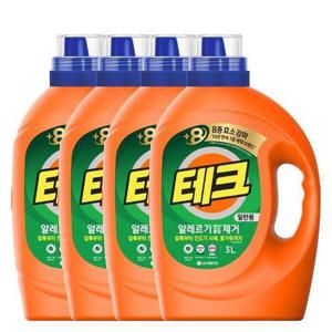 테크 원인 제거 액체세제 일반 3L x 4개