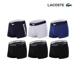 [라코스테언더웨어][라코스테] 40수 코튼 터치 에어리 드로즈 6종세트