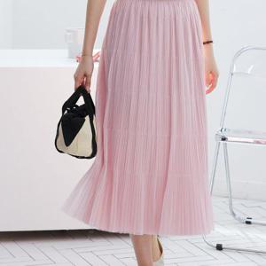 [다잇템]여자 에이라인 주름치마 튜튜 봄하객 스커트