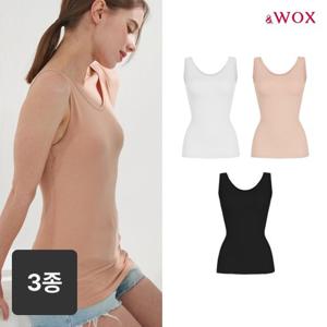 앤왁스 노캡 배쏙티 에코모달 런닝형 3종 여성 보정속옷