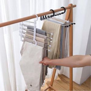 5단 접이식 바지걸이 블랙 (WC27A18)