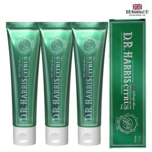 영국왕실 납품 브랜드 디알해리스 프로바이오틱스 잇몸케어 치약 120g 3개 시트러스향