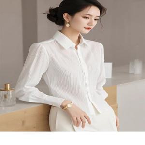 제로투올샵 / 프렌치 스타일 여성 화이트 셔츠 화이트