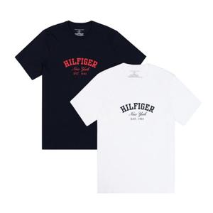 타미힐피거 반팔티 로고 그래픽 남녀공용 프린팅티셔츠