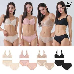 [푸마 바디웨어] 여성 에어리 서포트 브라팬티+세컨팬티