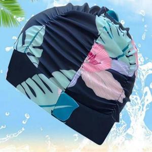 긴머리 여성 아쿠아로빅 수영모 실내 수영용 모자 WFMAEMC