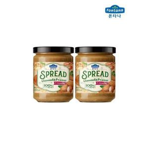 [폰타나]스프레드 아몬드&피넛 290g 2병 / 땅콩버터