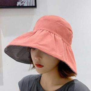 [셀럽하우스]여자 NNUUZTQS 얼굴 햇빛 가리개 챙 넓은 모자 썬 바이저 캡