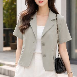 [블랙퀸] 카프치 기본 반팔 여름자켓 blk004584