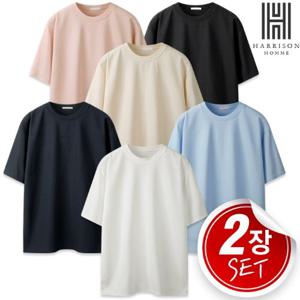 [해리슨] 2SET 가볍고 시원한 썸머 라운드 반팔티 LWD1051