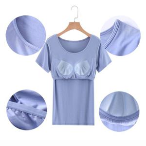 썸앤 모달 스판 노브라티 브라티 캡내장 티셔츠 이너 반팔 (W9AA2E2)