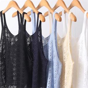 펀칭 짜임 뷔스티에 조끼 303D482S 빅사이즈 여성