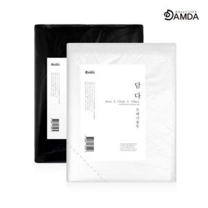 [담다]40리터 분리수거 비닐봉투 100매 1+1  투명,검정