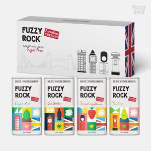 [퍼지락] 런던에디션 자일리톨 크리스탈 무설탕 캔디 35g 4개입 선물세트