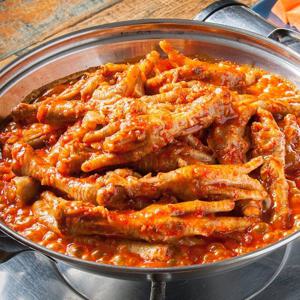 [산정마을]맛있게 매운 국내산 뼈있는닭발 700g (보통매운맛)