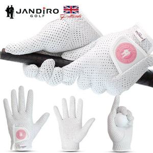 [홈앤] 잔디로골프 에어홀 피타드 천연 올양피 여성 골프장갑 양손 통기성 그립감 향상