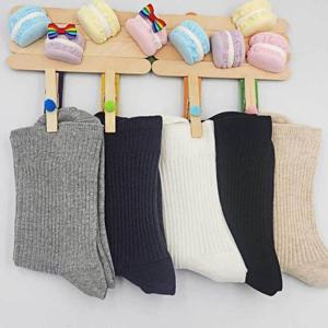 [BZJ40K42_49]남여공용 골지 양말 조이지않는 블랙 수족