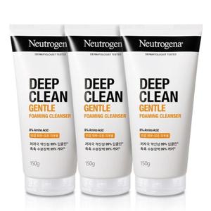 뉴트로지나 딥클린 젠틀 포밍 클렌저 150g x 3개