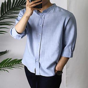 [후앙스][후앙스] 베이직 차이나카라 린넨 7부셔츠 SBST4118