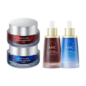 AHC 캡처 솔루션 프라임 크림 50ml 2종 + 시그니처 앰플 50ml 2종