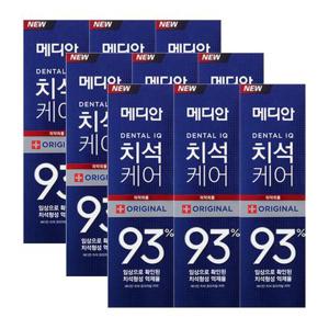 [메디안]메디안 치석 오리지널 치약 120g 3입 x3