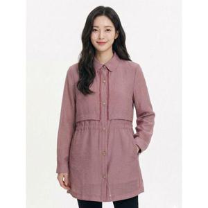 [크로커다일레이디]라이트 핑크 풀오픈 블라우스 CLCMBL206