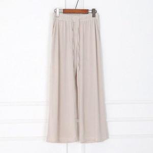 [패시니크]패시니크 베이지 빅사이즈 여름 냉장고 쿨 와이드팬츠