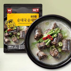 [외갓집/솔로식당] 진심 순대만 순대국 450g X 8팩