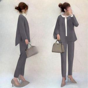 제로투올샵 / 봄가을 여성 슈트 세트 여성정장 블랙