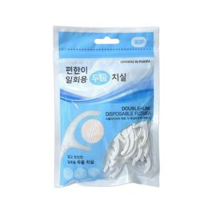 편한이 얇고 탄탄한 일회용 두줄 치실 80P (WFK61RN)
