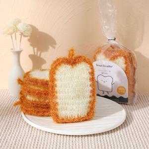 식빵 주방 손뜨개 수세미 5매입