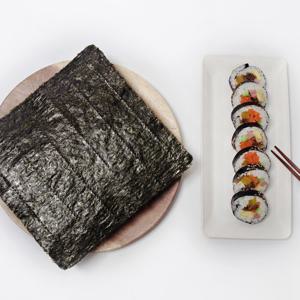 두번구워 잘말리는 쫀쫀한 김밥김 상급 100장 전장김 가정용 업소용