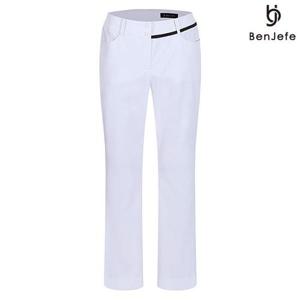 [벤제프]여성 밑단 로고 부츠컷 팬츠