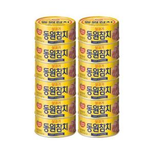 [(주)동원에프엔비] 동원 라이트 스탠다드 참치 150g 원터치 12개