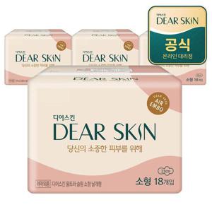 깨끗한나라 디어스킨 에어엠보 소형 18개입x4팩_