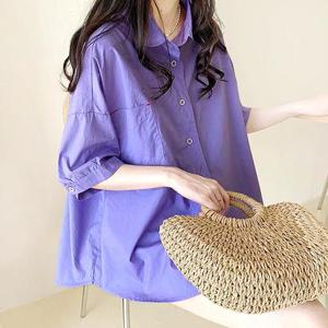 원포켓 루즈핏 7부 셔츠_S5BSH003C