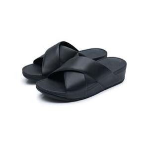 핏플랍 루루 크로스 슬라이드 블랙 K04-001