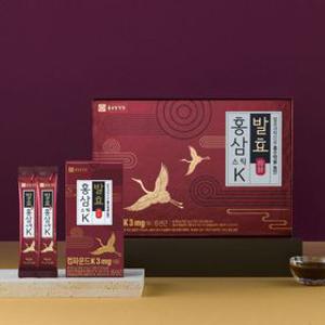 [종근당건강] 컴파운드 발효홍삼K 30포 (1개월분) 선물세트 쇼핑백포함