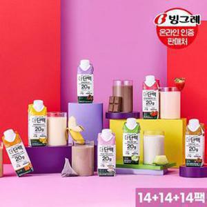 빙그레 더단백 드링크 7종 250ml 14팩+14팩+14팩 /단백질/운동/프로틴