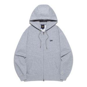 매장정품 LEE 스몰 트위치 로고 후드 집업 그레이 LE2503HZ01GR 191053
